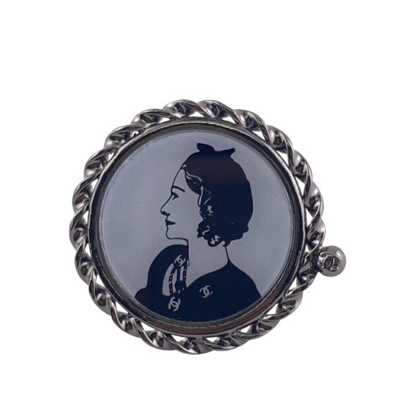 Chanel Mademoiselle Black Metal ring - Picture 1 of 9